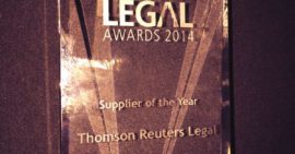 Thomson Reuters Legal Wins Supplier of the Year at British Legal Awards