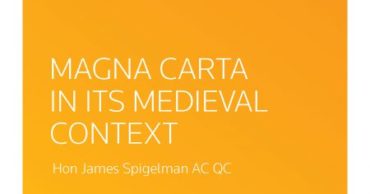 Magna Carta in its Medieval context - complimentary ALJ article