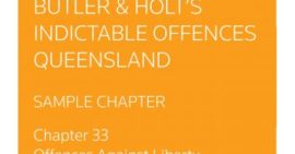 Indictable Offences Queensland: Chapter 33 – Offences Against Liberty [Sample Chapter]